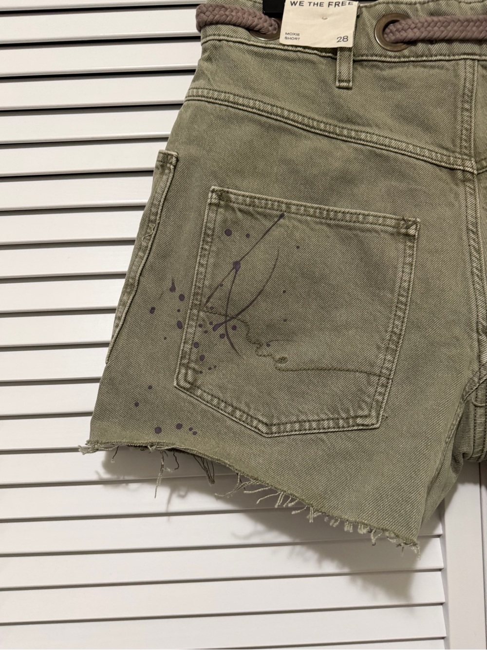NWT WeThe Free Moxie Barrel Shorts - Picture 5 of 6